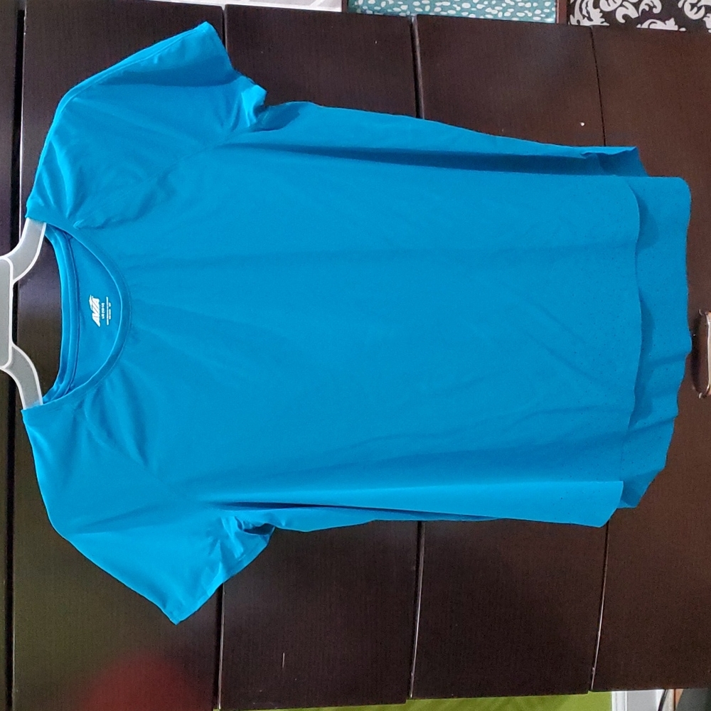 Blue workout top